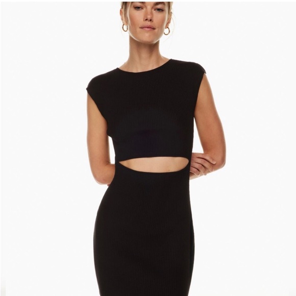 NWT Wilfred Free Cut-Out Knit Mini Dress - Picture 2 of 11